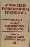 Cover of Advances in Environmental Psychology