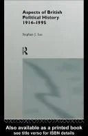 Cover of Aspects of British Political History 1914-1995