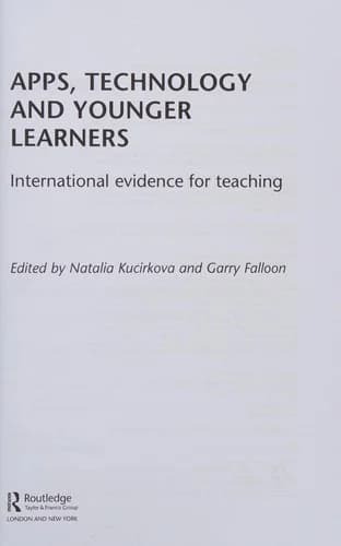 Cover of Apps, Technology and Younger Learners