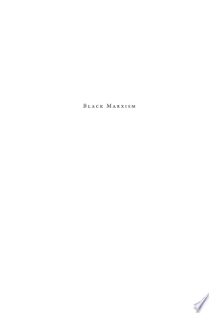 Cover of Black Marxism