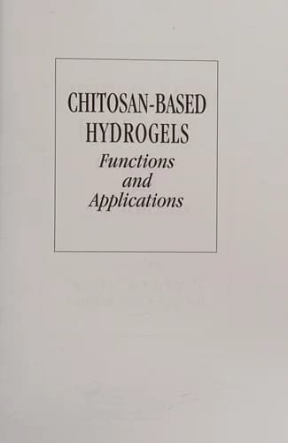 Cover of Chitosan-Based Hydrogels