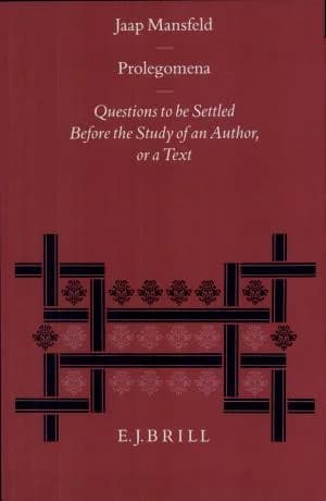 Cover of Prolegomena