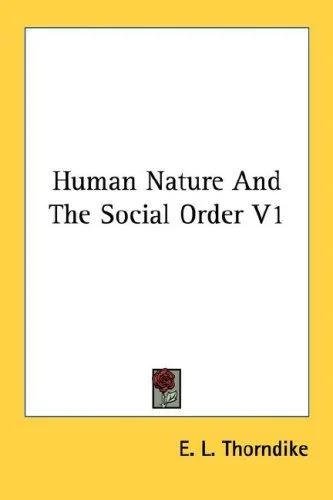 Cover of Human Nature And The Social Order V1