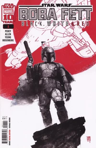 Cover of Star Wars: Boba Fett - Black, White & Red Treasury Edition