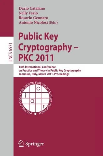 Cover of Public Key Cryptography -- PKC 2011
