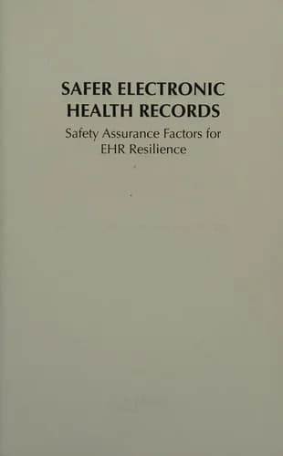 Cover of SAFER Electronic Health Records