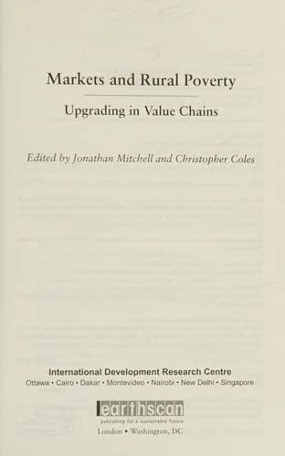 Cover of Markets and Rural Poverty