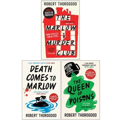 Cover of Marlow Murder Club by Robert Thorogood 3 Books Collection Set-Fiction-Paperback