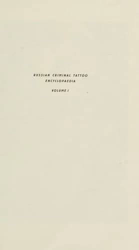 Cover of Russian Criminal Tattoo Encyclopaedia Volume II