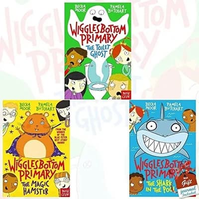 Cover of Wigglesbottom Primary Series 6 Book Collection The Toilet Ghost The Shark In The Pool The Magic Hamster