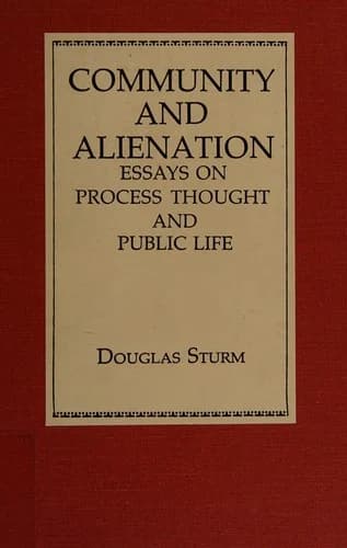 Cover of Community and Alienation