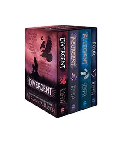 Cover of Divergent Series Collection 4 Books Box Set by Veronica Roth (Divergent, Insurgent, Allegiant &  Four)
