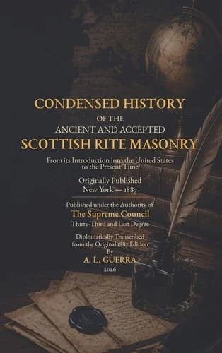 Cover of Condensed History of the Ancient and Accepted Scottish Rite Masonry 1887