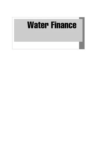 Cover of Water Finance