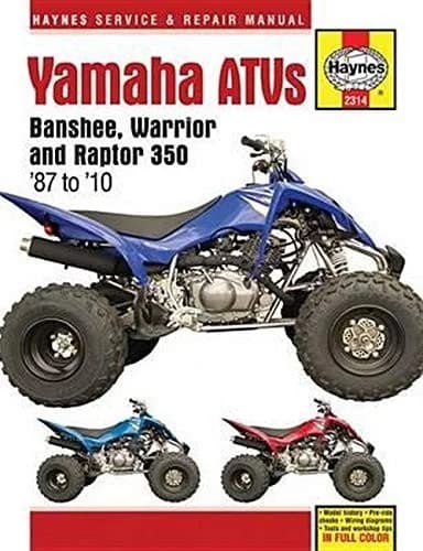 Cover of Yamaha Banshee, Warrior & Raptor 350 ATVs (87 - 10)