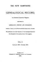 The New Hampshire Genealogical Record