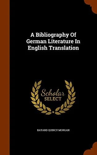 Cover of A Bibliography Of German Literature In English Translation