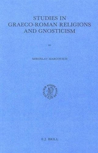 Cover of Studies in Graeco-Roman Religions and Gnosticism