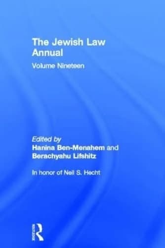 Cover of The Jewish Law Annual Volume 19