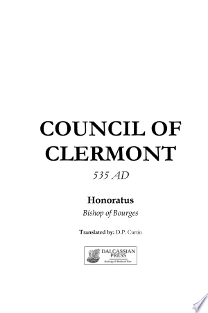 Cover of Council of Clermont