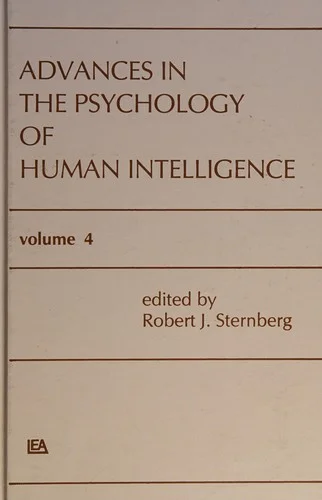 Cover of Advances in the Psychology of Human Intelligence
