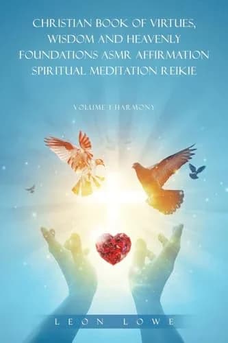 Cover of Christian Book of Virtues, Wisdom and Heavenly Foundations Asmr Affirmation Spiritual Meditation Reikie