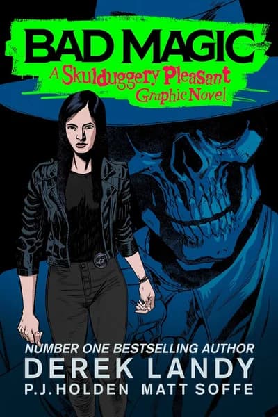 Cover of Bad Magic Graphic Novel Book Skulduggery Pleasant