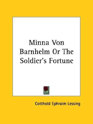 Cover of Minna Von Barnhelm Or The Soldier's Fortune