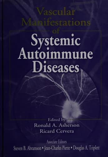 Cover of Vascular Manifestations of Systemic Autoimmune Diseases