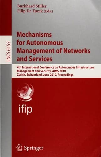 Cover of Mechanisms for Autonomous Management of Networks and Services