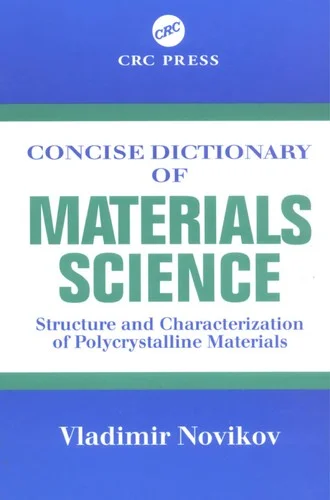 Cover of Concise Dictionary of Materials Science