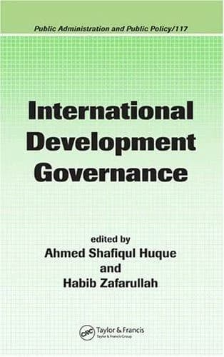 Cover of International Development Governance