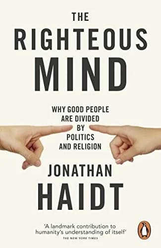 Cover of The Righteous Mind by Jonathan Haidt - Non Fiction - Paperback