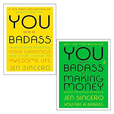 Jen Sincero 2 Book Set You Are A Badass At Making Money And You Are A Badass How To Stop Doubting Your Greatness