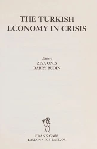 Cover of The Turkish Economy in Crisis