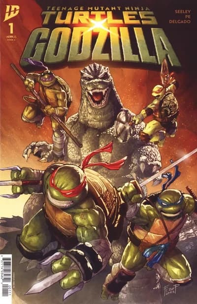 Cover of Teenage Mutant Ninja Turtles x Godzilla