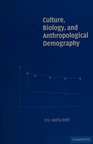 Cover of Culture, Biology, and Anthropological Demography