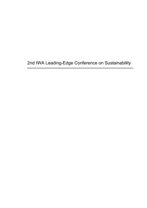 Cover of 2nd IWA Leading-Edge on Sustainability in Water-Limited Environments
