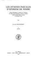 Cover of Les Les hymnes pascales d'Ephrem de Nisibe