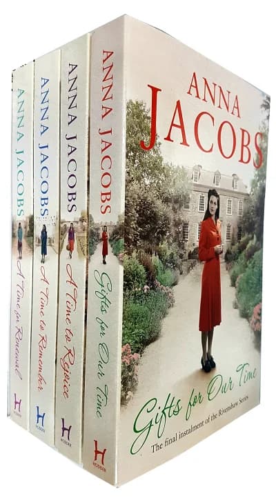 Cover of Anna Jacobs Rivenshaw Saga Series 4 Books Collection Set (A Time To Rejoice, Renewal)