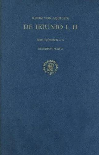 Cover of De ieiunio I, II
