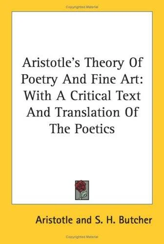 Cover of Aristotle's Theory Of Poetry And Fine Art