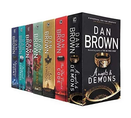 Cover of Robert Langdon Series Collection 7 Books By Dan Brown Complete Paperback Edition