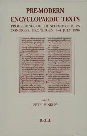 Cover of Pre-Modern Encyclopaedic Texts