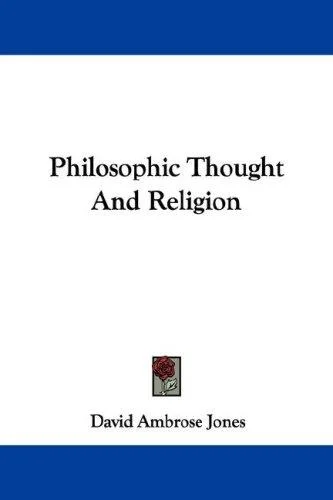 Cover of Philosophic Thought And Religion