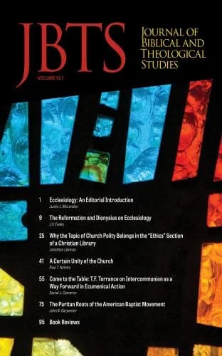 Cover of Journal of Biblical and Theological Studies, Issue 10.1