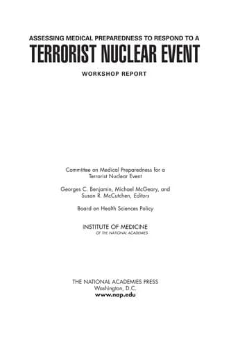 Cover of Assessing Medical Preparedness to Respond to a Terrorist Nuclear Event