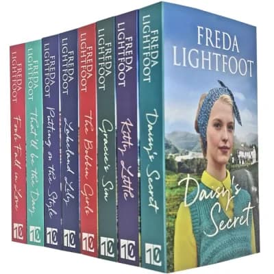 Cover of Lakeland Sagas & A Champion Street Market Saga Series 8 Books Set By Freda Lightfoot