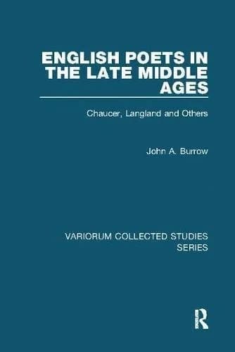 Cover of English Poets in the Late Middle Ages