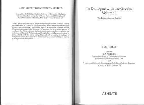Cover of In Dialogue with the Greeks